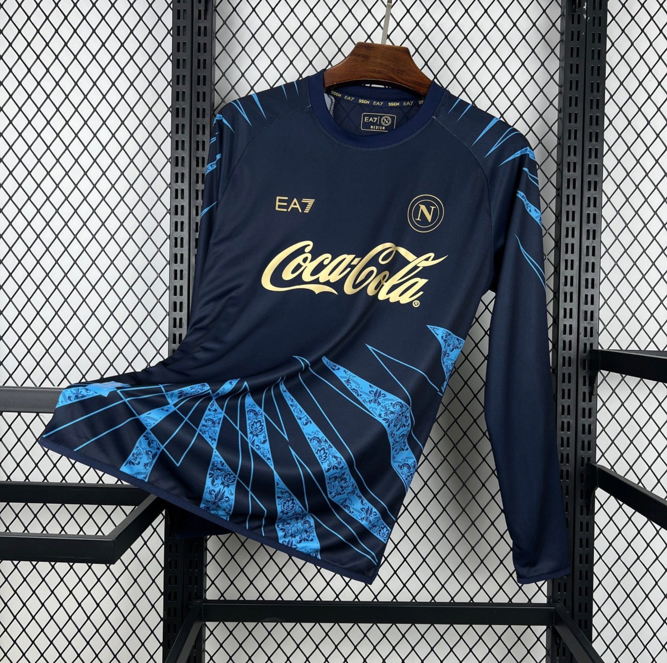 NAPOLI PRE MATCH 25/26 MANGA LARGA HOMBRE