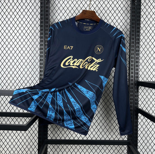 NAPOLI PRE MATCH 25/26 MANGA LARGA HOMBRE