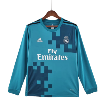 Camisa Manga Longa Real Madrid 17/18 Adidas - Azul
