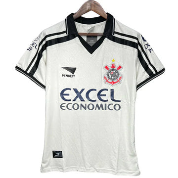 Camisa Corinthians Retrô 1998 Home Penalty Masculina - Preta e Branca