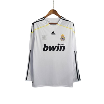 Camisa Manga Longa Real Madrid Retrô 09/10 Adidas Masculino - Branco