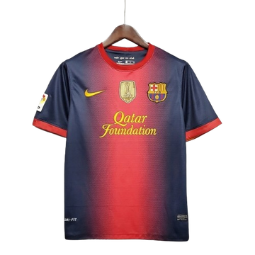 Camisa Retrô Barcelona Nike 2012/13  Masculino Azul Grená
