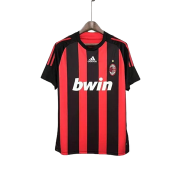 Camisa Retrô Milan Adidas 2008/09 Masculino Vermelha e Preta
