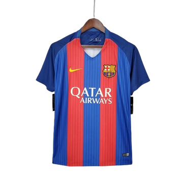 Camisa Retrô Barcelona I Home Nike 2016/17 Masculino Azul Grená