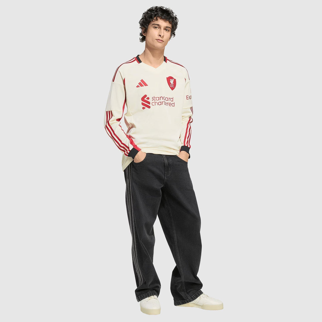 Camisa adidas Liverpool 2025/26 II Manga Longa